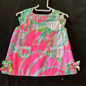 Don't Give a Cluck Lilly Pulitzer Shift Dress Baby